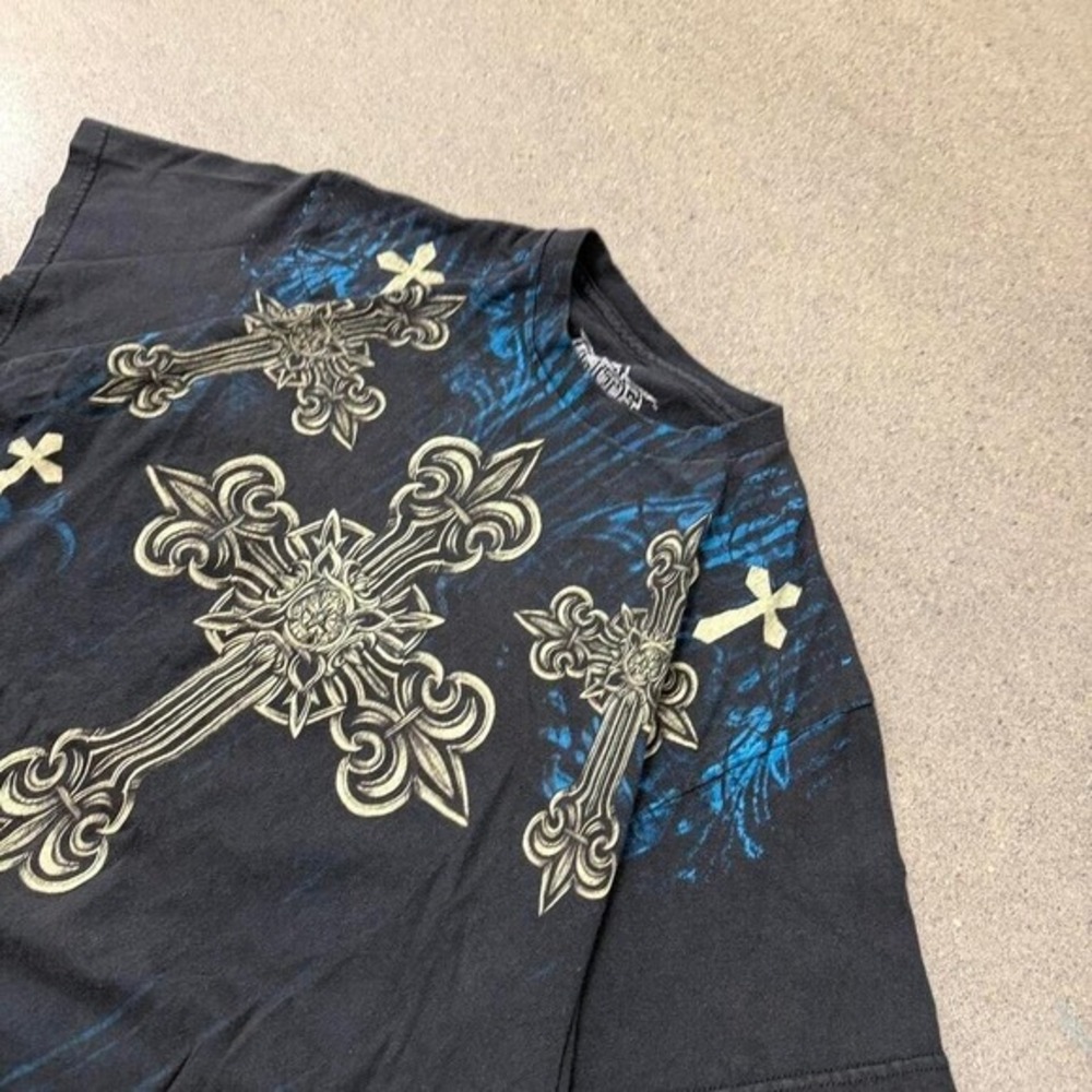 y2k unisex‎ MMA elite cross grunge t-shirt  medium